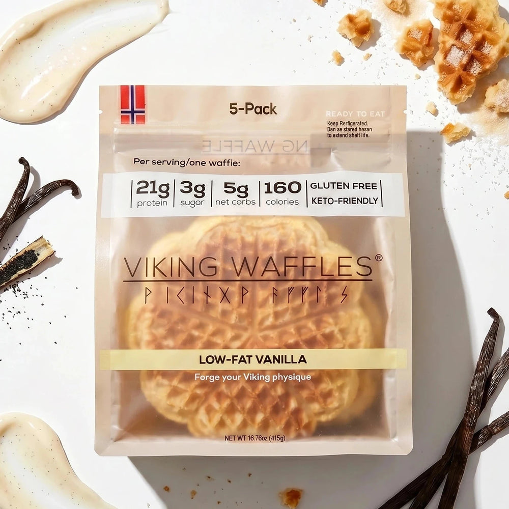 Viking Waffles Low-Fat Vanilla 5-pack pouch