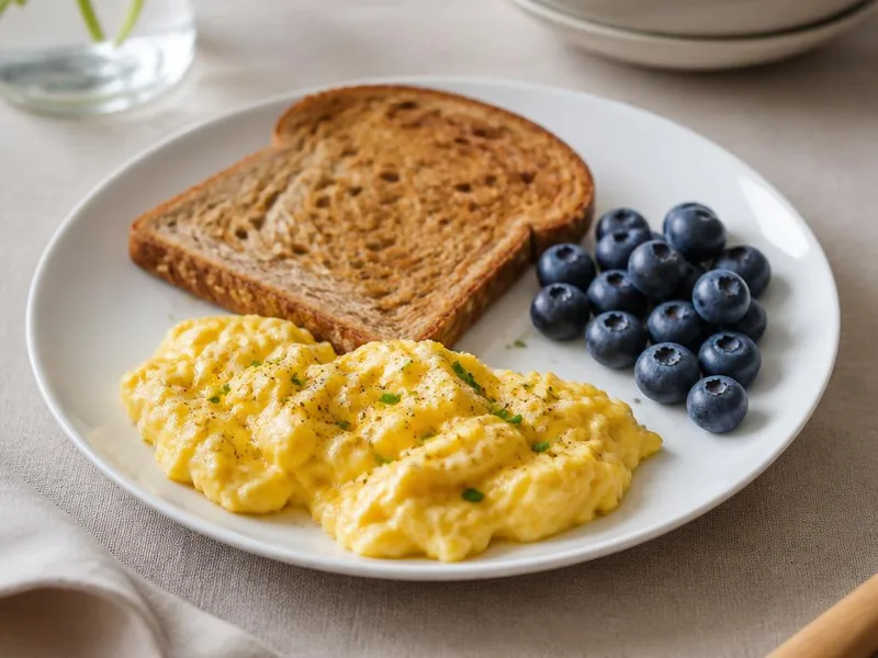 Eggs, Toast & Blueberries