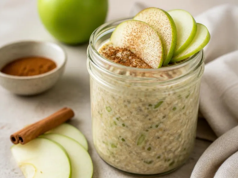 Green Apple Cinnamon Overnight Oats