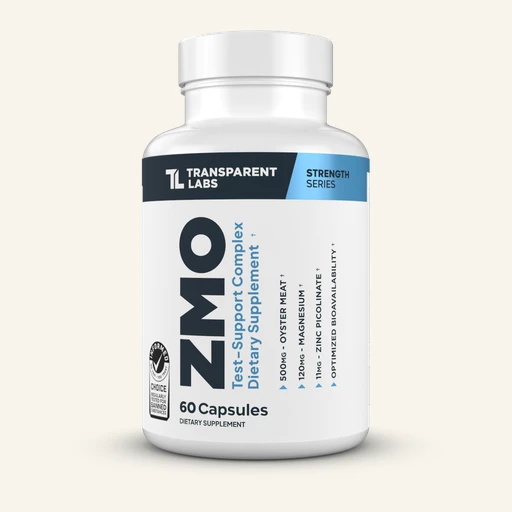 Transparent Labs ZMO 60 capsule bottle