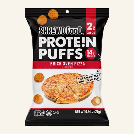 Shrewd Food Brick Oven Pizza Protein Puffs
