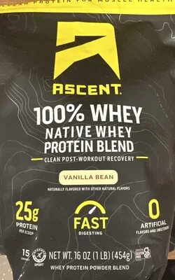 Ascent Native Fuel Whey, Vanilla Bean