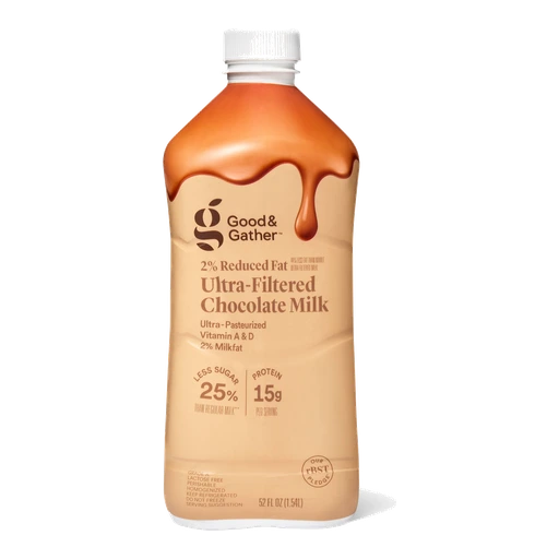 Good & Gather Lactose Free 2% Reduced Fat Ultra-Filtered Chocolate Milk 52 fl oz bottle
