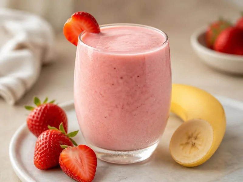 Strawberry Banana Protein Smoothie