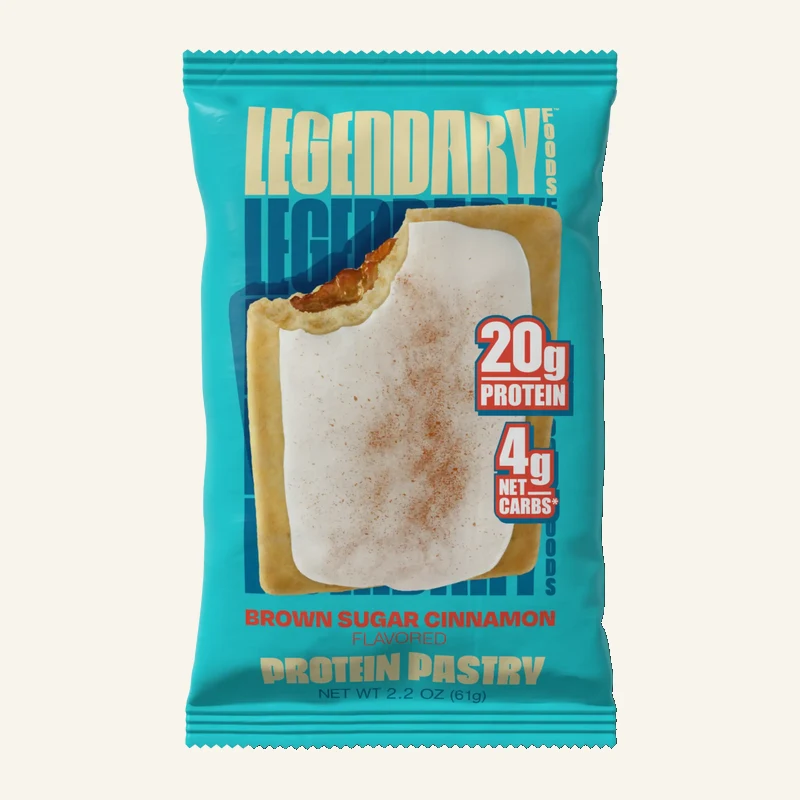 Legendary Foods Brown Sugar Cinnamon Protein Pastry single wrapper