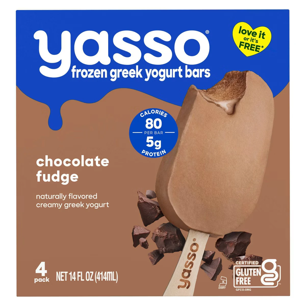Yasso Chocolate Fudge Frozen Greek Yogurt Bars