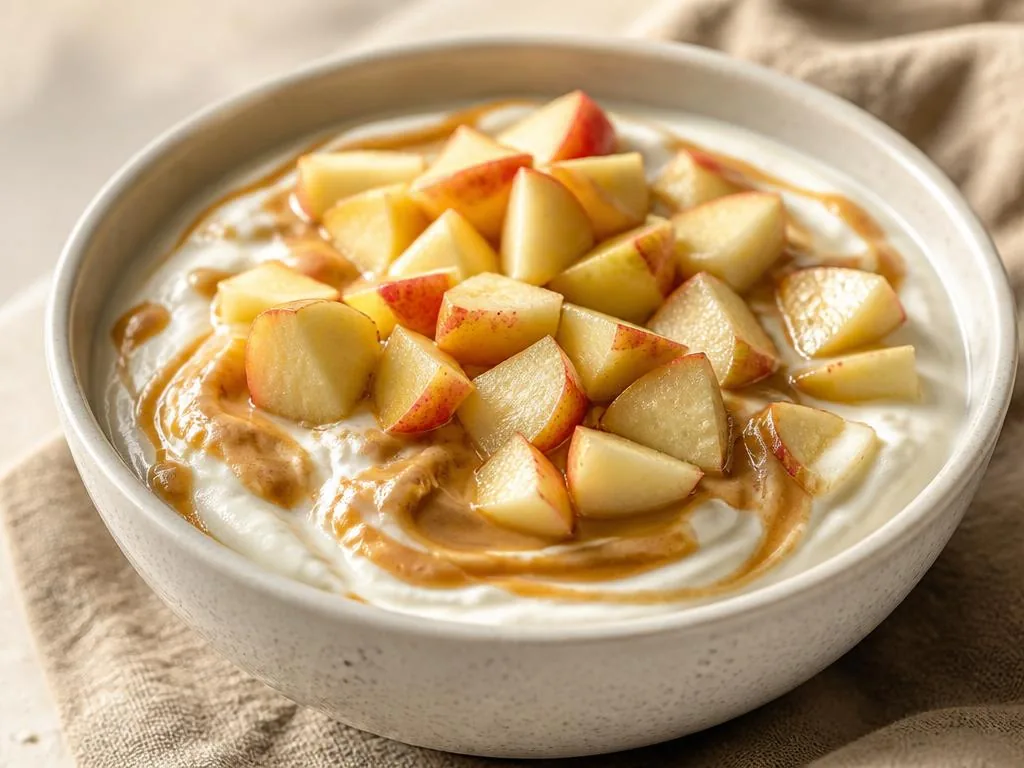 Apple Peanut Butter Yogurt Bowl