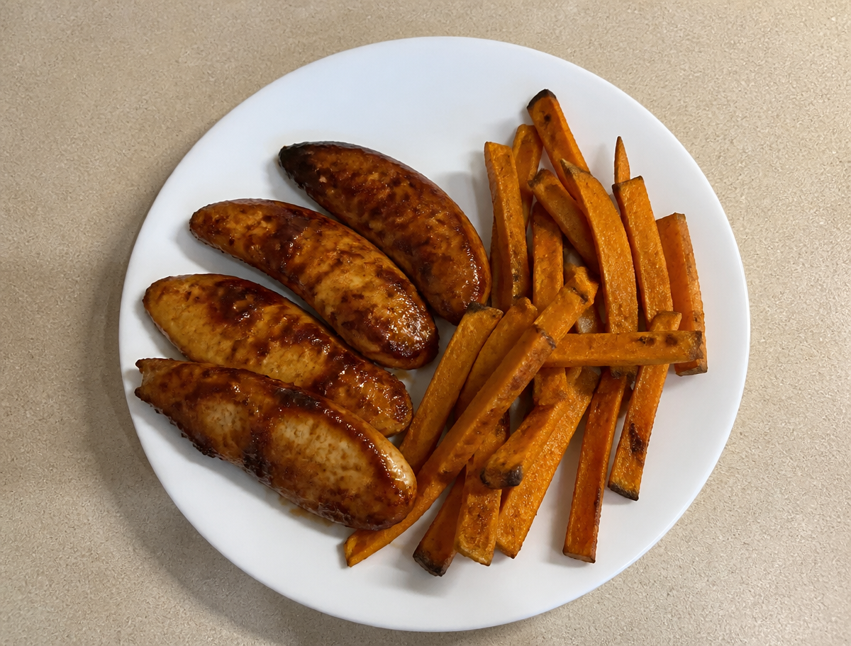 BBQ Chicken Tenderloins & Sweet Potato Fries