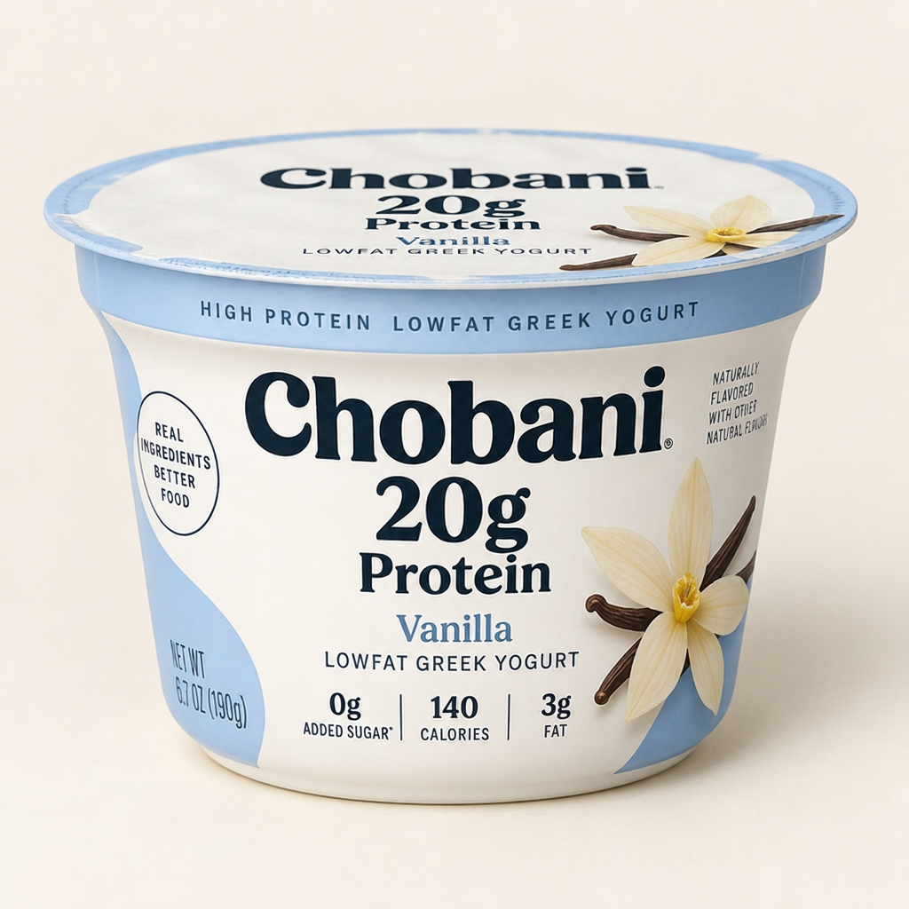 Chobani 20g Protein vanilla lowfat Greek yogurt cup