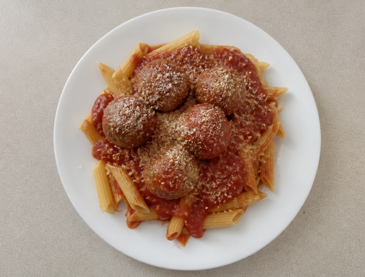 Italian Chicken Meatball Protein Pasta
