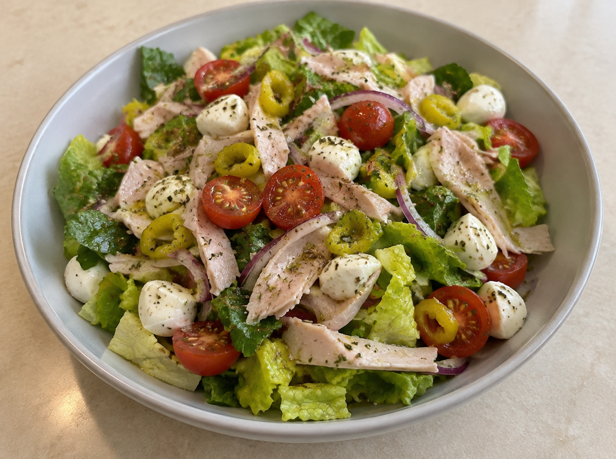 Italian Deli Turkey Chopped Salad