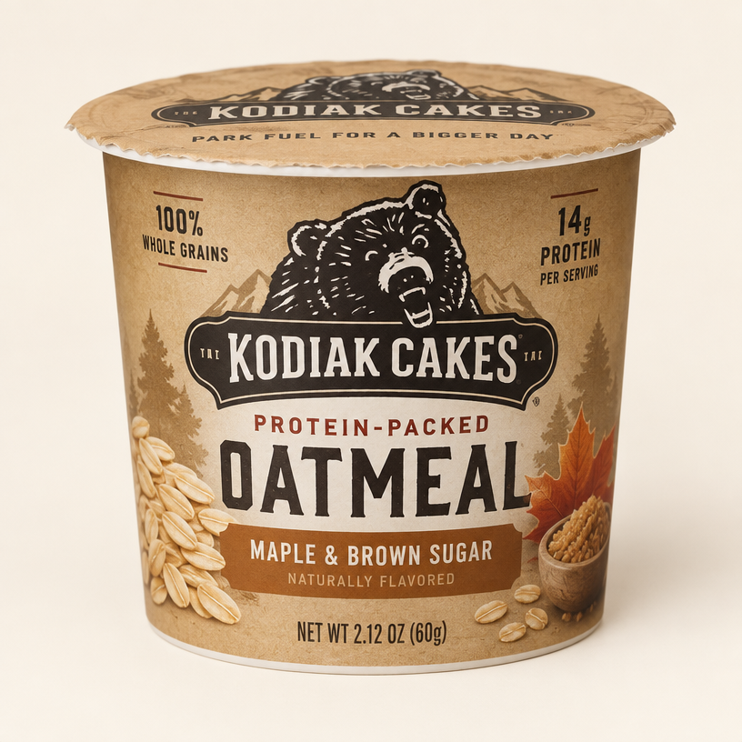 Kodiak Cakes Protein-Packed Maple and Brown Sugar oatmeal cup