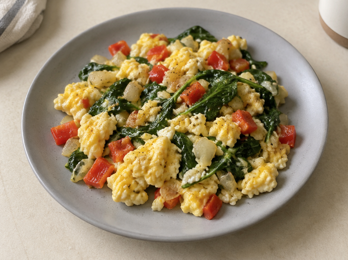 Loaded Veggie Egg Scramble