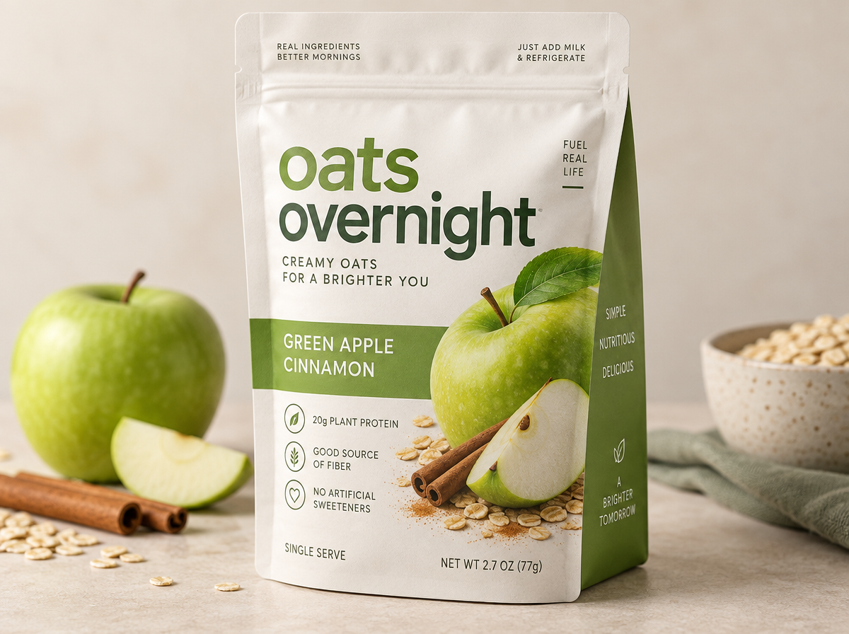 Oats Overnight Green Apple Cinnamon packet