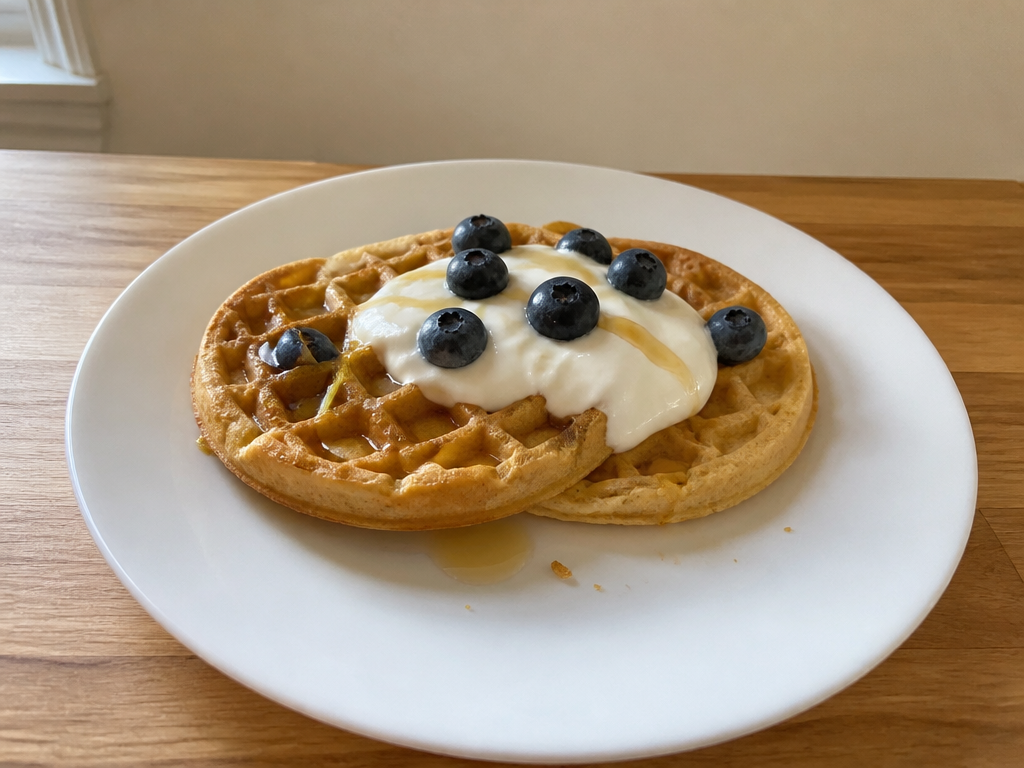 Protein Waffles with Yogurt