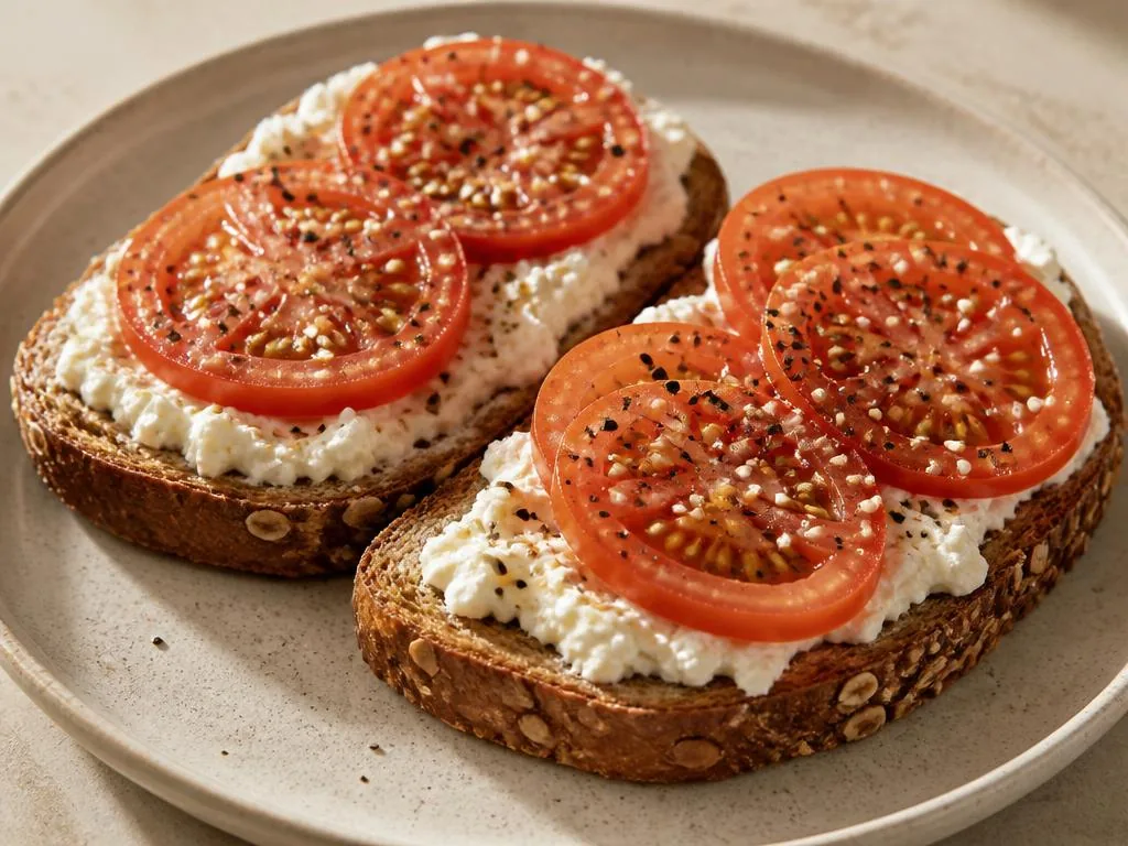Savory Cottage Cheese Toast