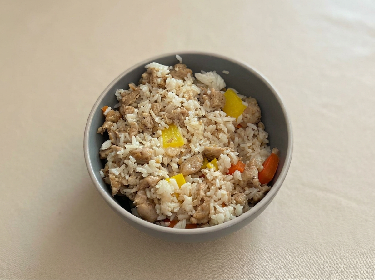 Spicy Chicken Sausage Rice Bowl