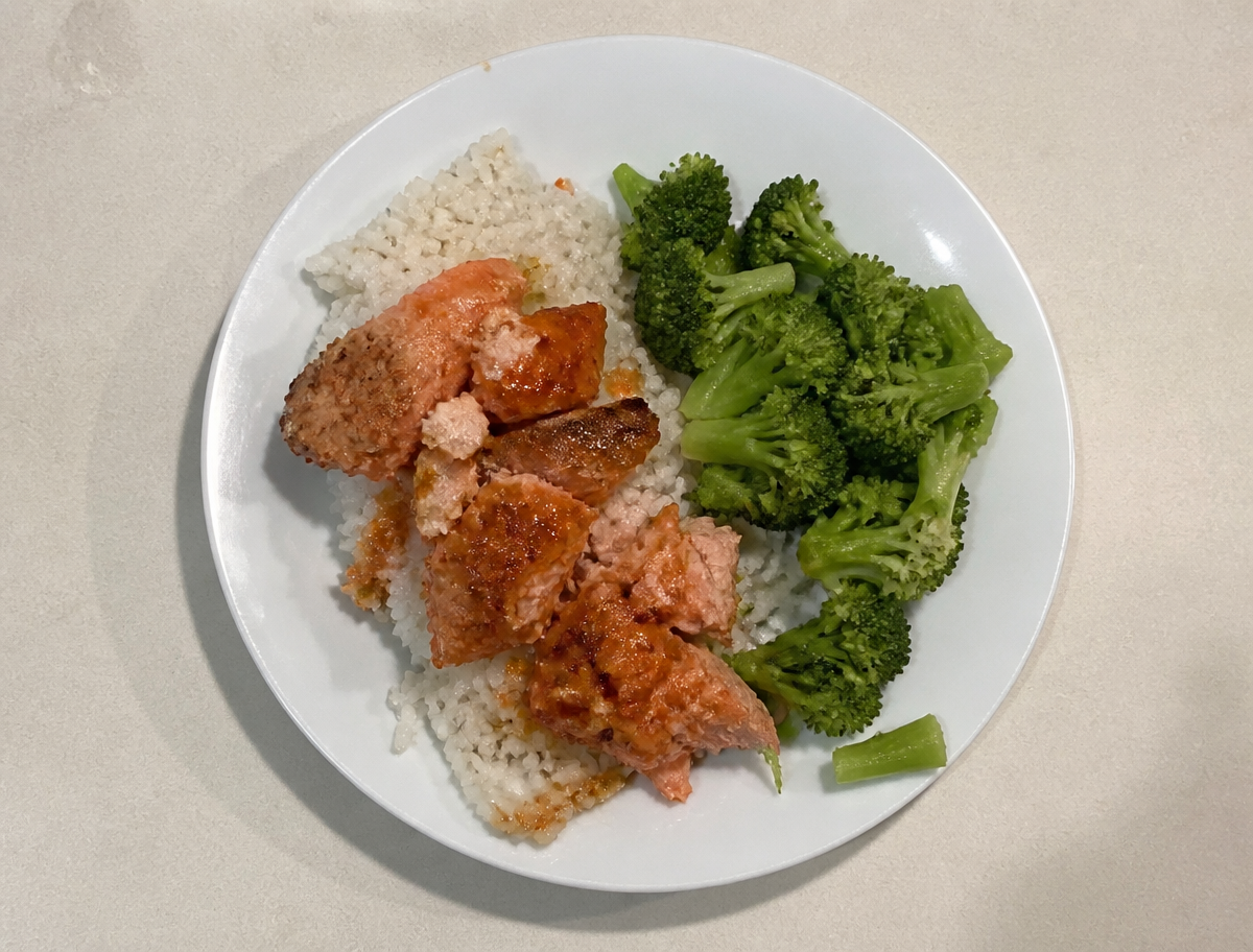Sriracha Salmon Rice Bowl