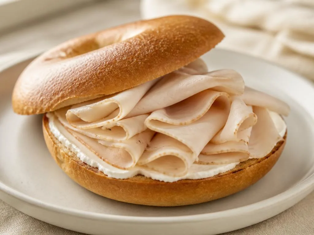 Turkey Cream Cheese Bagel