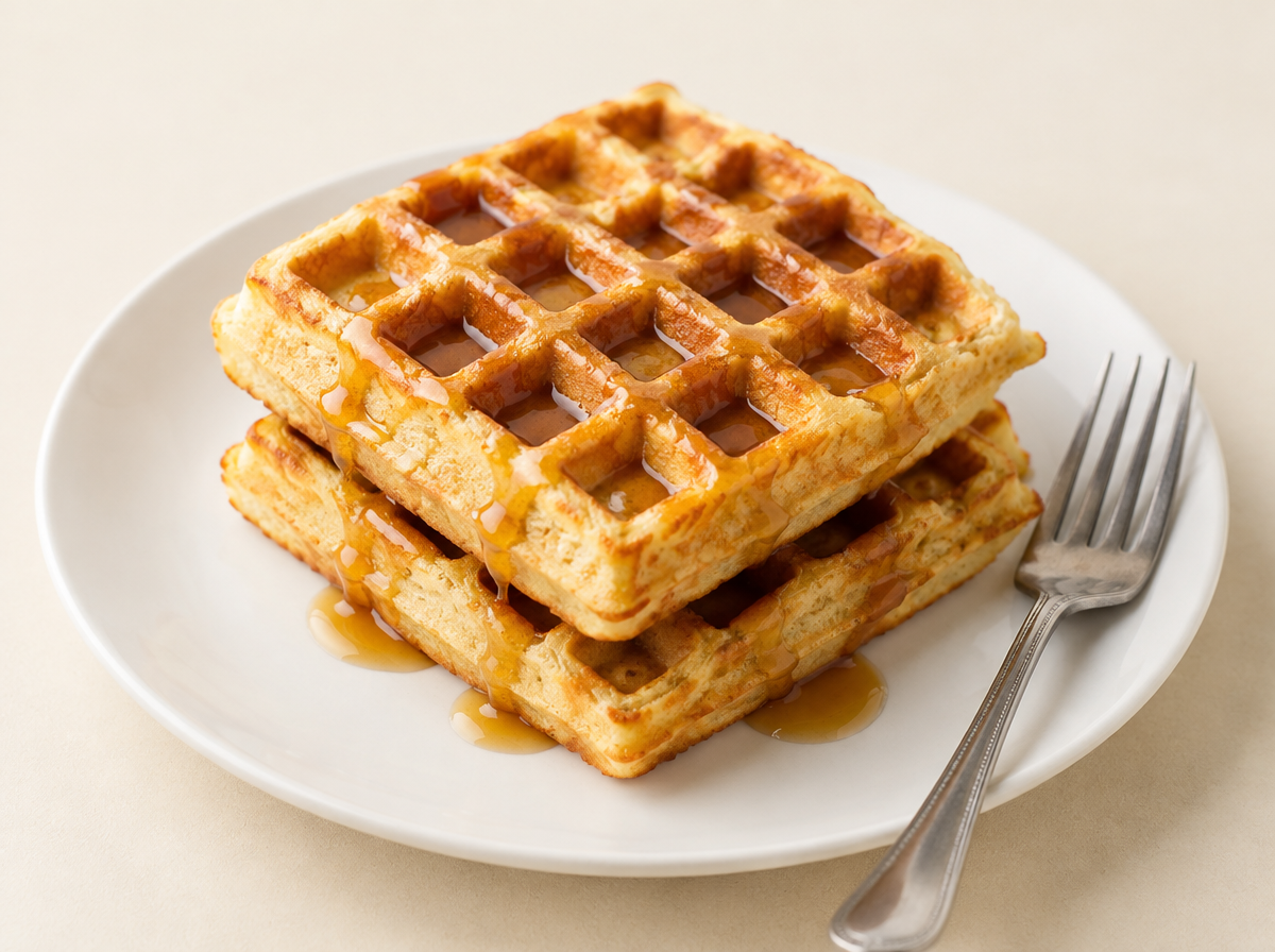 Viking Waffles with Sugar-Free Syrup